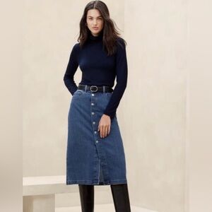 Banana Republic Blue Denim Skirt